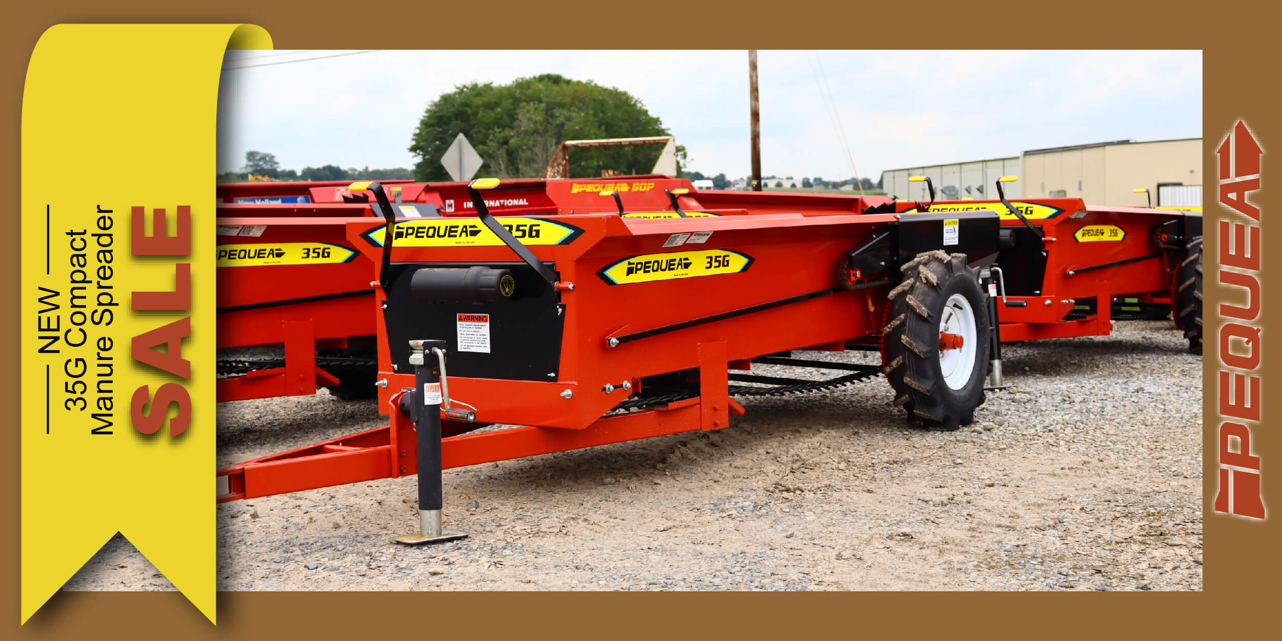 <p>Pequea 35G Spreader Sale</p>