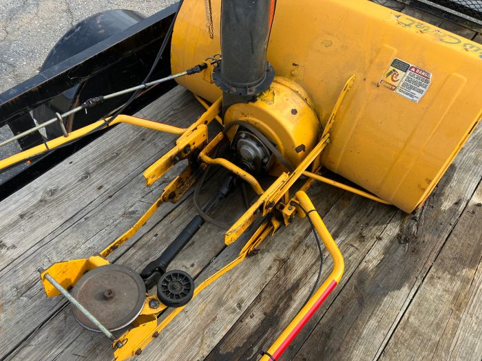Snow blower attachment for cub cadet zero turn top