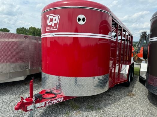 2024 Corn Pro SB-16 6S stock trailer 7k red