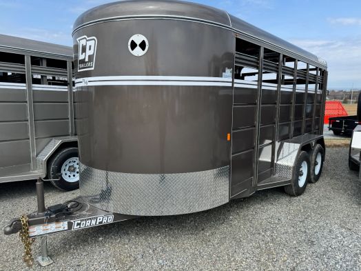 2025 Corn Pro SB-16 7S stock trailer beige 10k