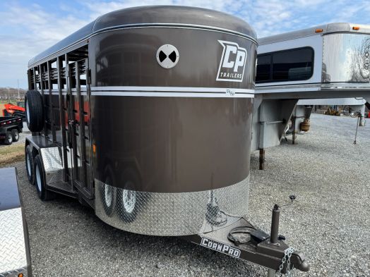 2025 Corn Pro SB-16 6S stock trailer beige 7k