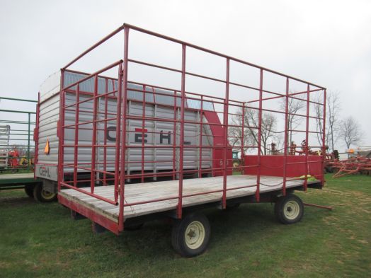 Bale King 8x18 hay rack wagon