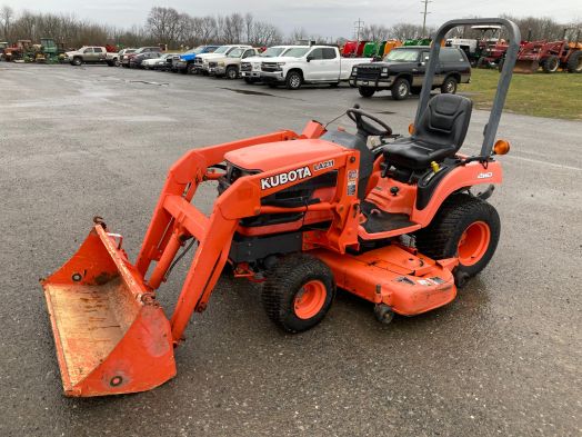 Kubota BX2200 loader and 60" mower