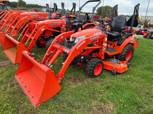 Kubota BX2380 4x4 loader and mower