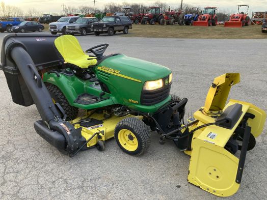 John Deere x585 4wd mower and blower
