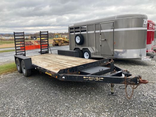 Pequea 1016 16' skid steer trailer 10k