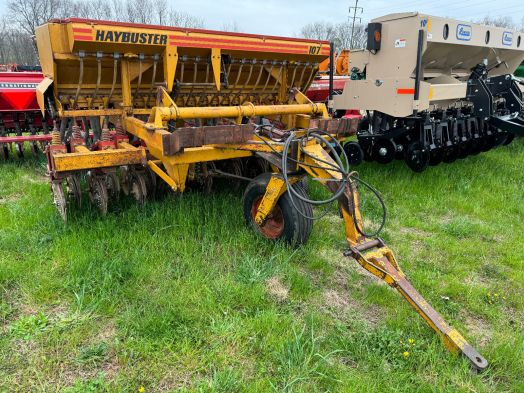 Haybuster 107 10' no till grain drill with grass box