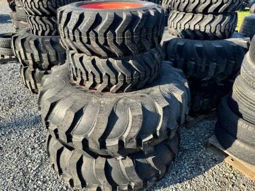 set of 4 new Titan R4 tires and rims 16.9x24  10-16.5 