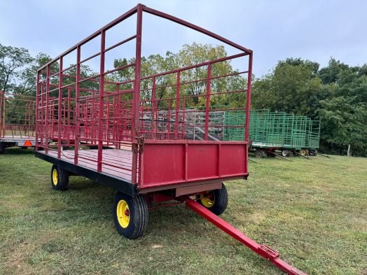 Farmco 8x18 hay rack wagon 