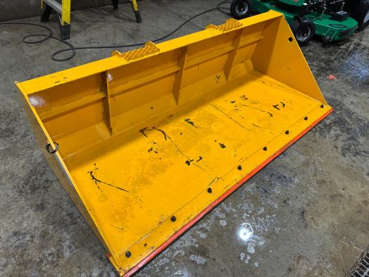 Yellow 84" bobtach bucket 