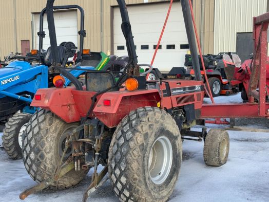 Case IH 245 2wd tractor on turf tires 