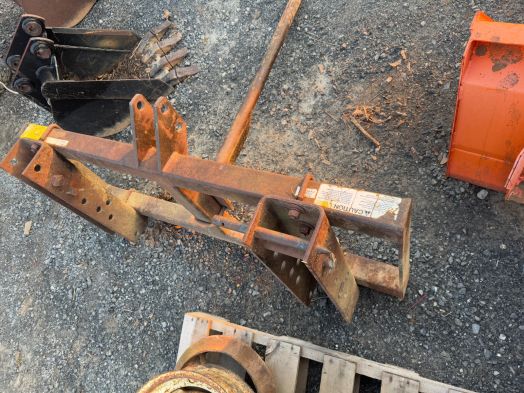 Worksaver loader pin on round bale spear