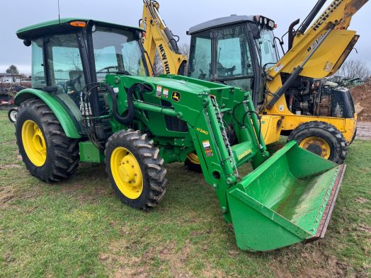 John Deere 5065E cab tractor with H240 loader