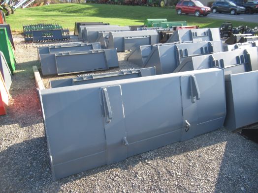 Gray 84" euro/global loader bucket