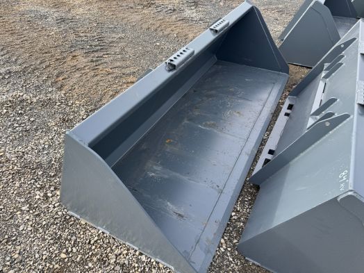 Gray 96" high volume bob tach loader bucket