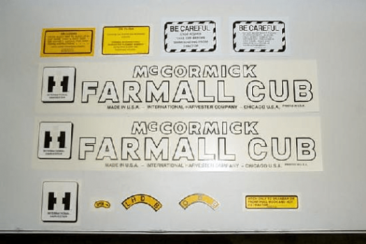 Farmall Decal Set