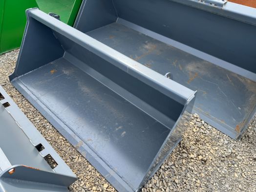 Gray 60" compact loader bucket 