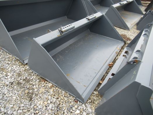 Gray 66" low profile bucket
