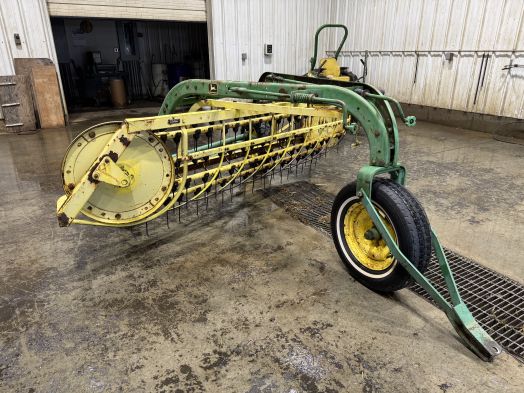 John Deere 660 hay rake with dolly wheel