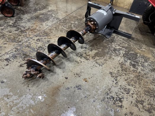 CID post hole digger with 12" rock bit