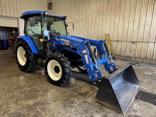 New Holland Workmaster 75 4wd cab tractor with loader