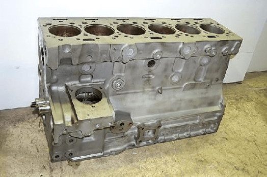 White Cylinder Block