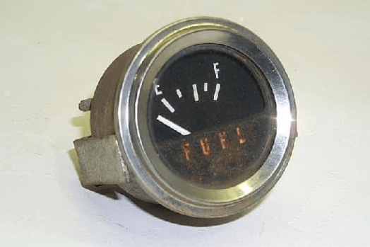 White Fuel Gauge