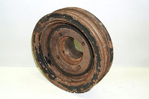 White Crankshaft Pulley