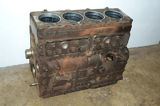 White Cylinder Block
