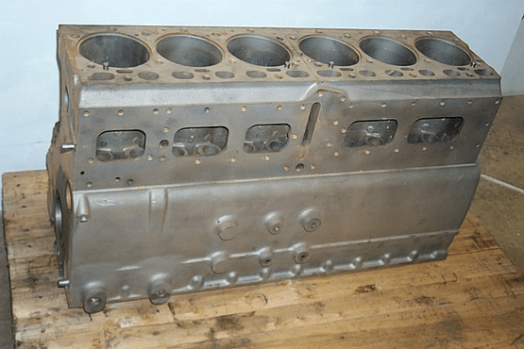 White Cylinder Block