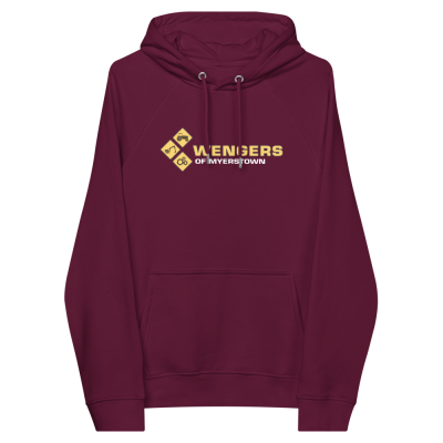 Wengers Logo Unisex Hoodie - Burgundy