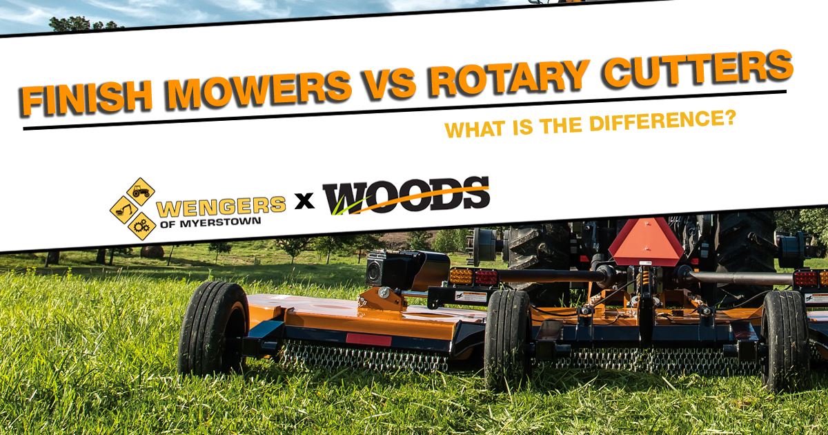 Woods Finish Mowers & Rotary Cutters: What’s the Difference?